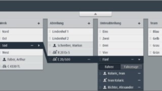 U oblasti organizacije softvera za upravljanje flotom connect:desk kompanije Linde Material Handling se vrši obrada informacija o vozačima, mestu korišćenja, dodeli vozila i drugih informacija.