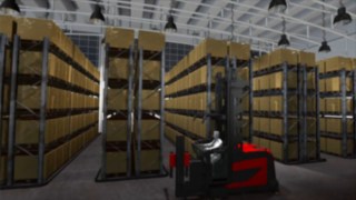 Preko Warehouse Management-a vozilo dobija naloge za prevoz Video o navigaciji u skladištu kompanije Linde Material Handling